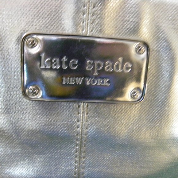 Kate Spade Siver Tote - 13 x 9 - Picture 2 of 7